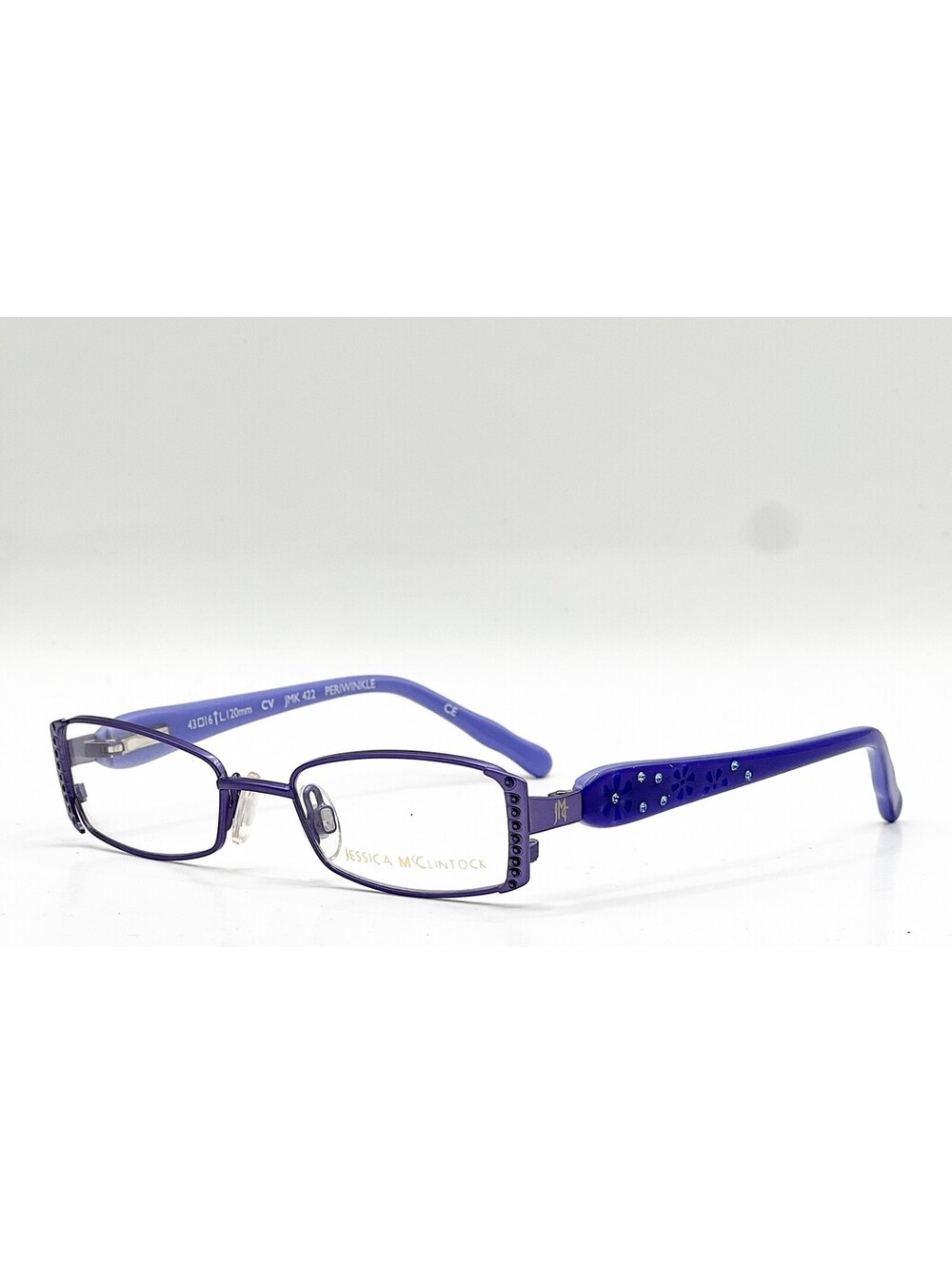 Jessica Mcclintock Jmk 422 Periwinkle Authentic Eyeglasses 43-16-120
